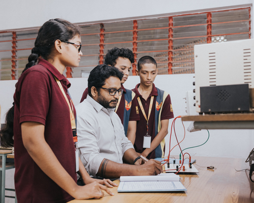 B.Tech in Electronics and Communication Engineering students at MBU