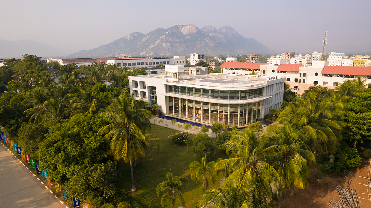 Campus view of the top university in Andhra Pradesh – modern education with world-class facilities